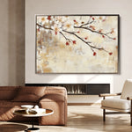 Floral 948 Canvas Art 18" x 24" / 45 x 60 cm / Black
