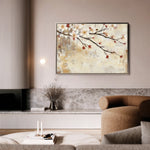 Floral 948 Canvas Art 18" x 24" / 45 x 60 cm / Black