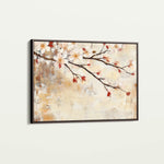 Floral 948 Canvas Art 18" x 24" / 45 x 60 cm / Black