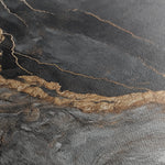 Abstract 949 Canvas Art 16" x 16" / 40 x 40 cm / Black