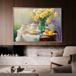Floral 949 Canvas Art 18" x 24" / 45 x 60 cm / Black