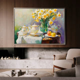 Floral 949 Canvas Art 18" x 24" / 45 x 60 cm / Black
