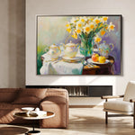 Floral 949 Canvas Art 18" x 24" / 45 x 60 cm / Black