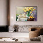 Floral 949 Canvas Art 18" x 24" / 45 x 60 cm / Black