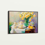Floral 949 Canvas Art 18" x 24" / 45 x 60 cm / Black
