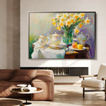 Floral 949 Canvas Art 60 x 40 cm / Black