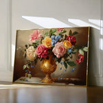 Floral 950 Canvas Art 18" x 24" / 45 x 60 cm / Black
