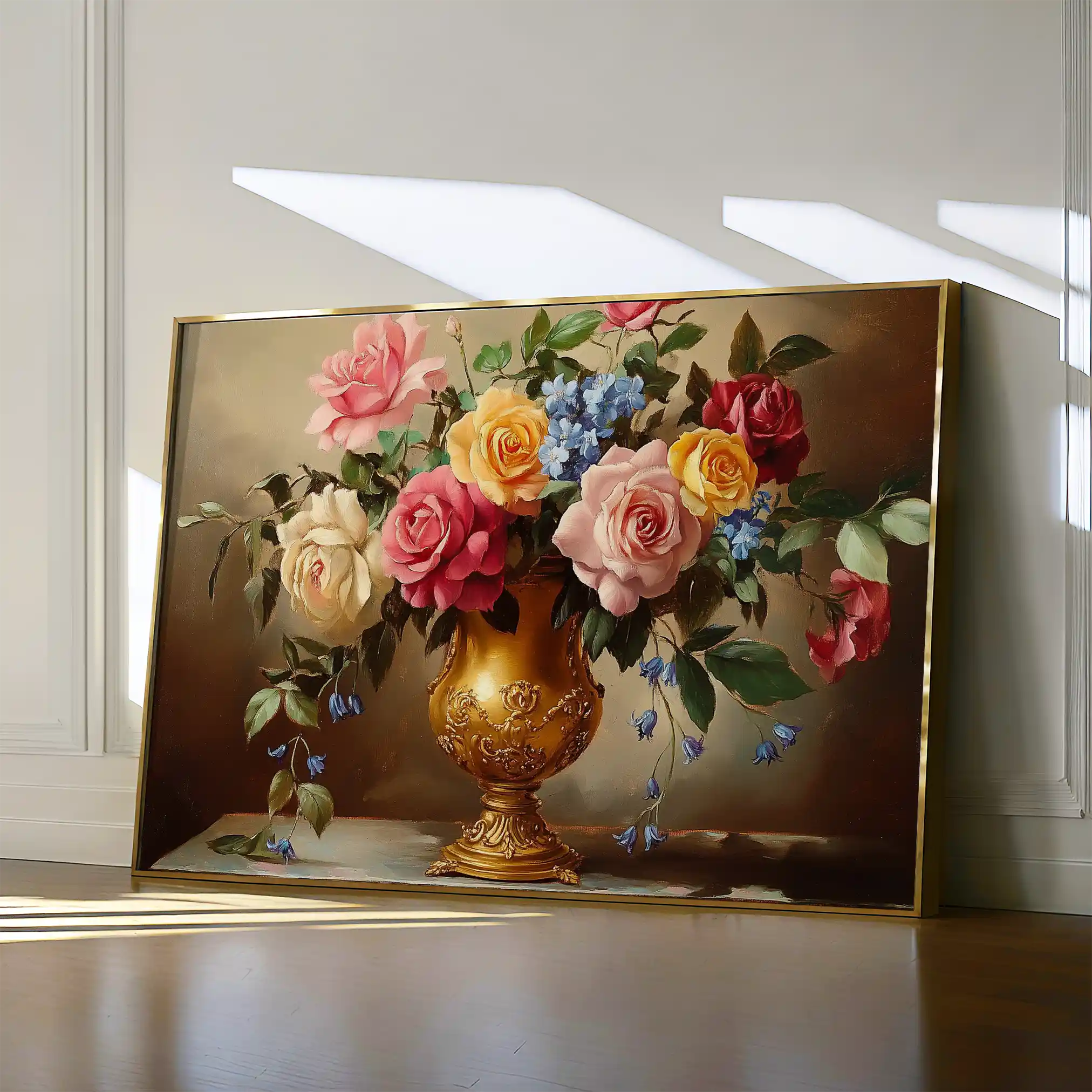 Floral 950 Canvas Art 60 x 40 cm / Black