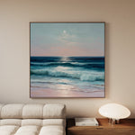 Abstract 951 Canvas Art 16" x 16" / 40 x 40 cm / Black