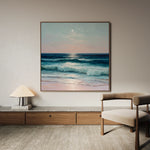 Abstract 951 Canvas Art 16" x 16" / 40 x 40 cm / Black