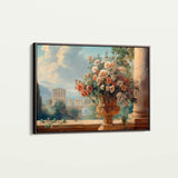 Floral 951 Canvas Art 18" x 24" / 45 x 60 cm / Black