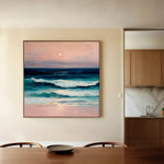 Abstract 952 Canvas Art 16" x 16" / 40 x 40 cm / Black