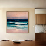 Abstract 952 Canvas Art 16" x 16" / 40 x 40 cm / Black