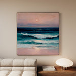 Abstract 952 Canvas Art 16" x 16" / 40 x 40 cm / Black