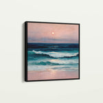 Abstract 952 Canvas Art 16" x 16" / 40 x 40 cm / Black