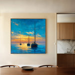 Abstract 953 Canvas Art 16" x 16" / 40 x 40 cm / Black
