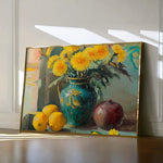 Floral 953 Canvas Art 18" x 24" / 45 x 60 cm / Black