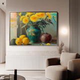 Floral 953 Canvas Art 18" x 24" / 45 x 60 cm / Black
