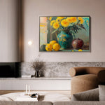 Floral 953 Canvas Art 18" x 24" / 45 x 60 cm / Black