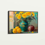 Floral 953 Canvas Art 18" x 24" / 45 x 60 cm / Black