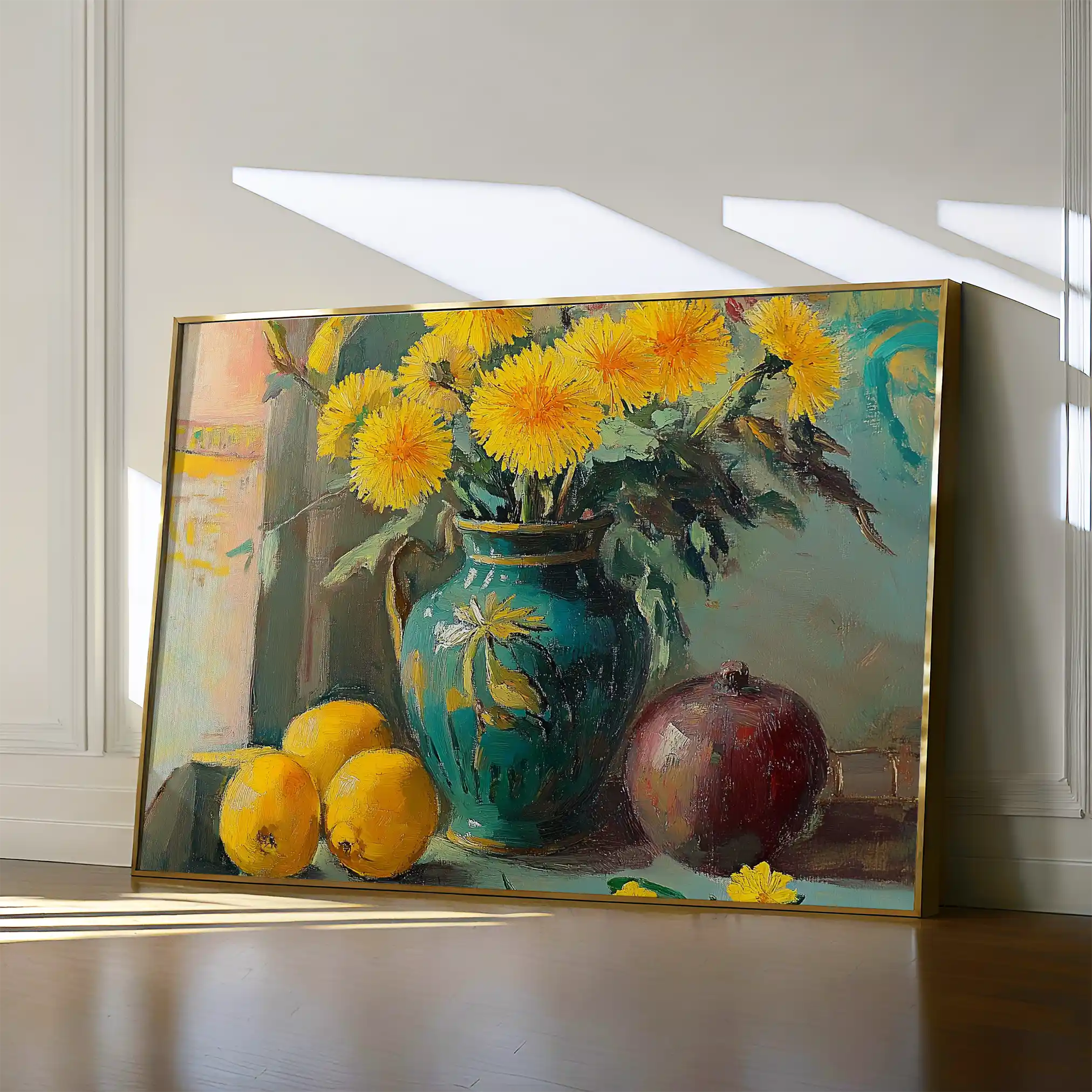 Floral 953 Canvas Art 60 x 40 cm / Black