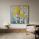 Abstract 954 Canvas Art 16" x 16" / 40 x 40 cm / Black