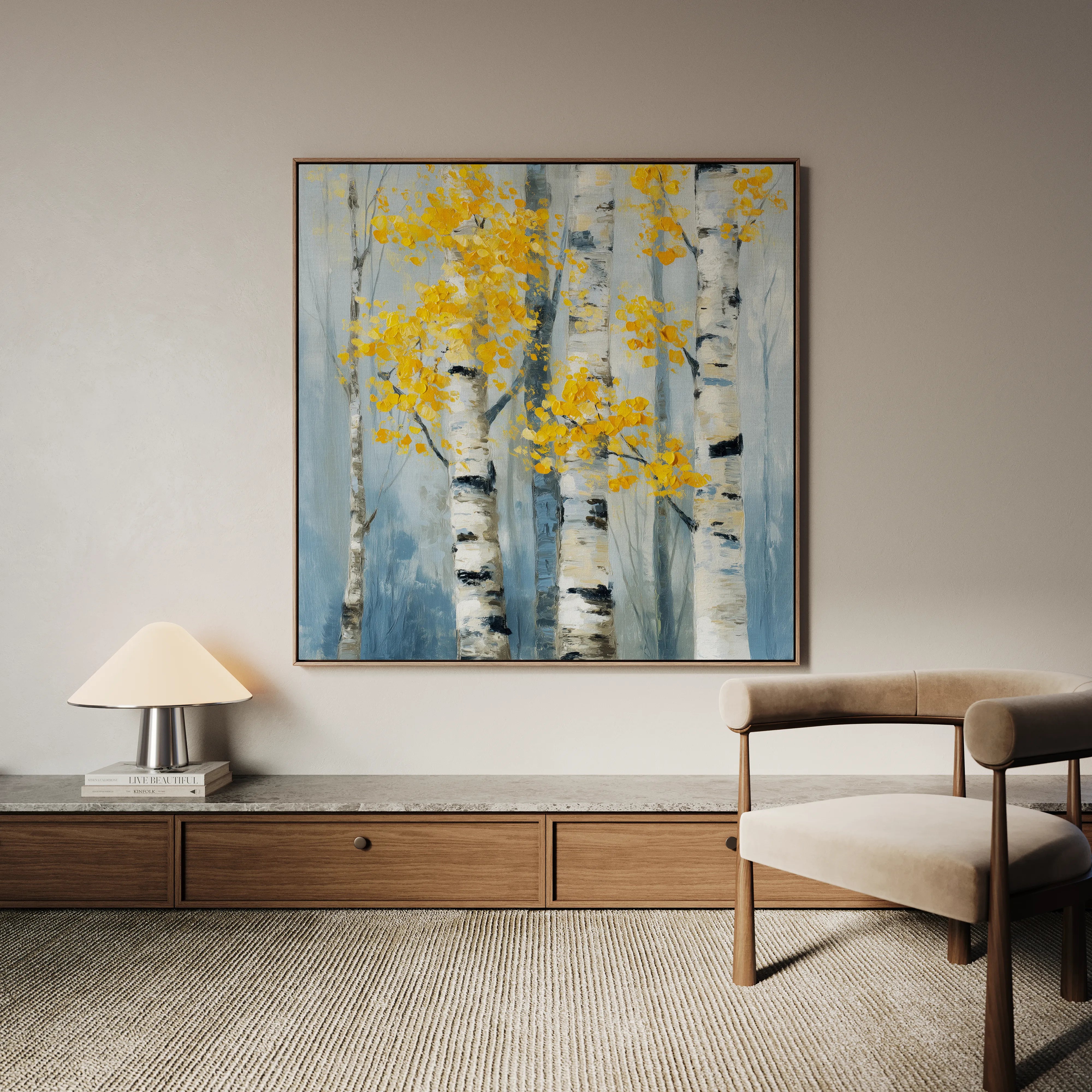 Abstract 954 Canvas Art 16" x 16" / 40 x 40 cm / Black