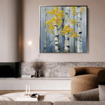 Abstract 954 Canvas Art 16" x 16" / 40 x 40 cm / Black