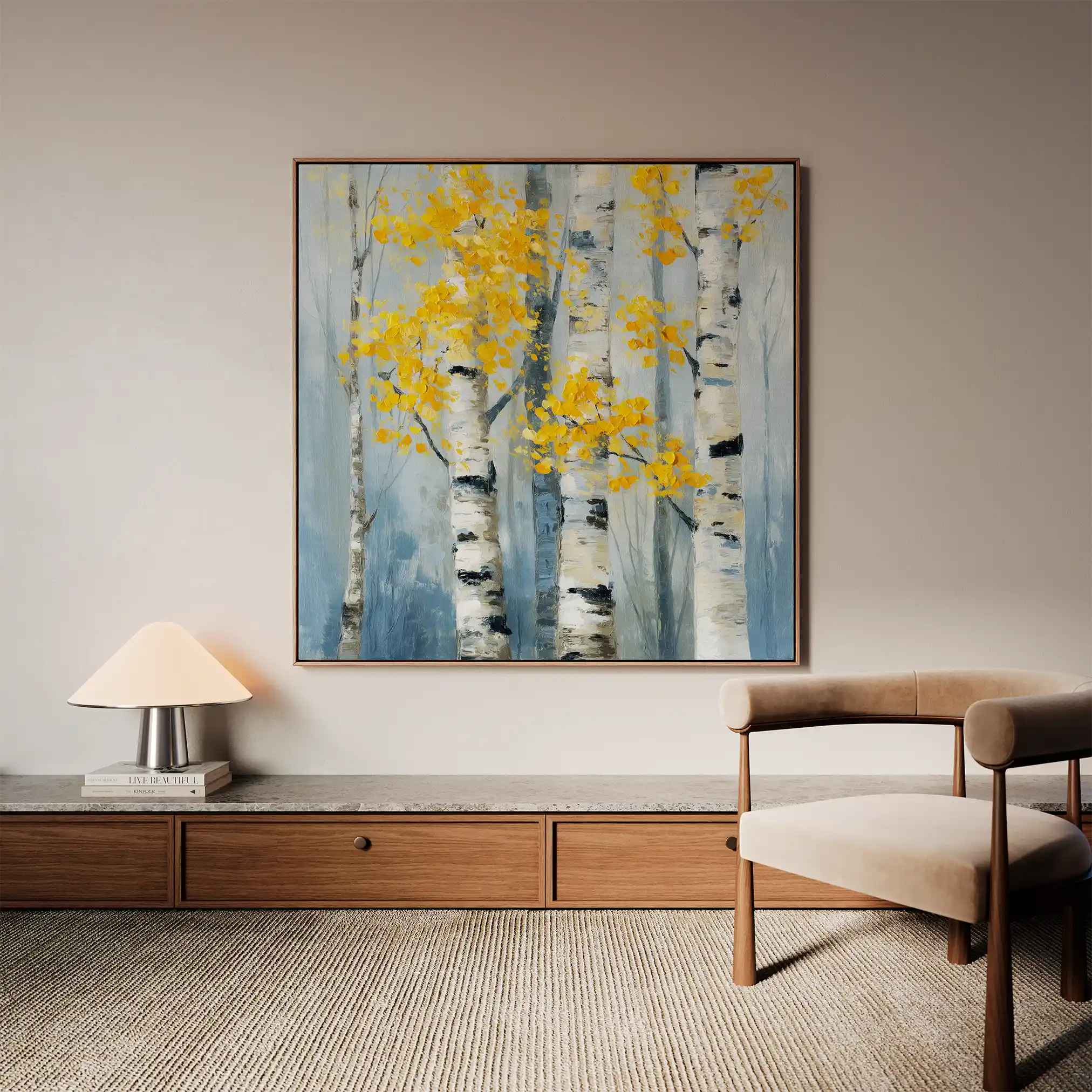 Abstract 954 Canvas Art 60 x 60 cm / Black