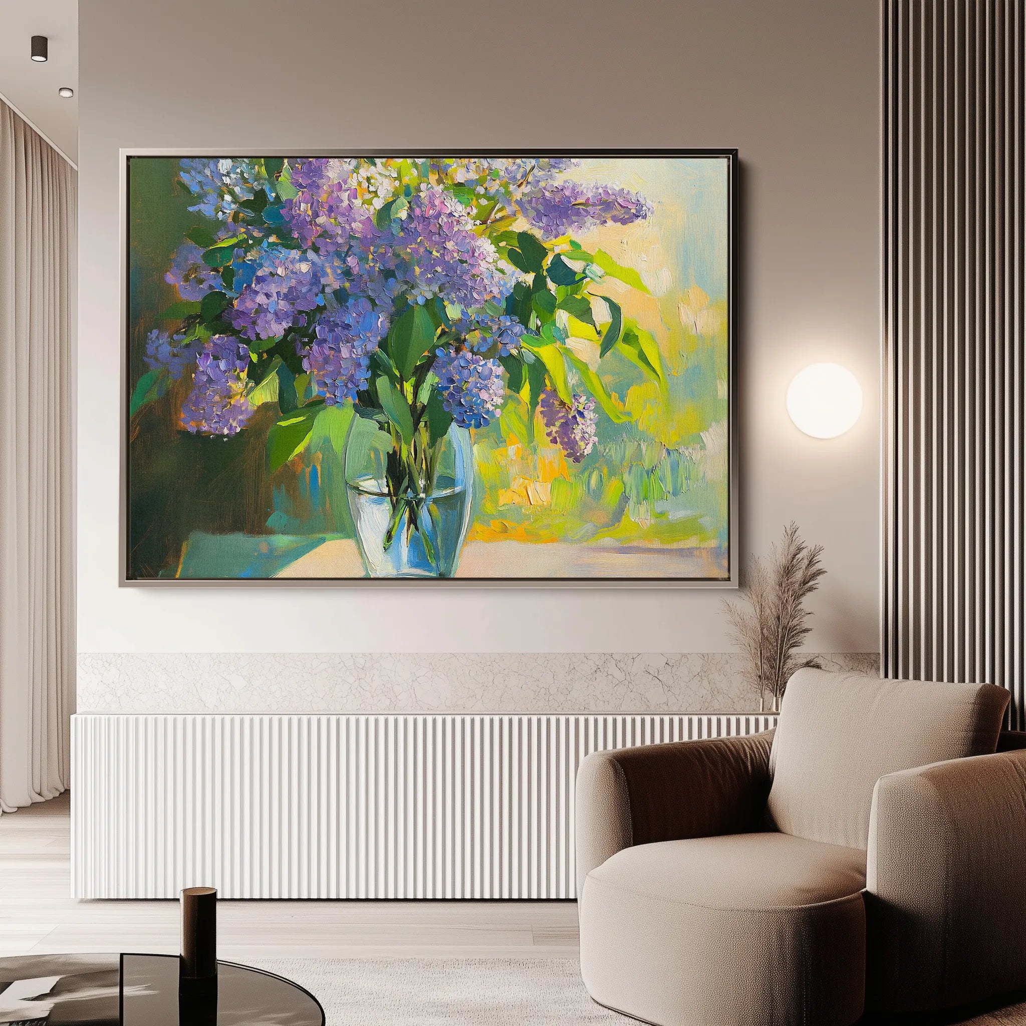 Floral 954 Canvas Art 18" x 24" / 45 x 60 cm / Black