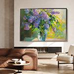 Floral 954 Canvas Art 18" x 24" / 45 x 60 cm / Black