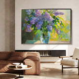 Floral 954 Canvas Art 18" x 24" / 45 x 60 cm / Black