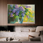 Floral 954 Canvas Art 18" x 24" / 45 x 60 cm / Black
