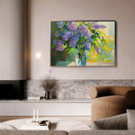 Floral 954 Canvas Art 18" x 24" / 45 x 60 cm / Black