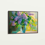 Floral 954 Canvas Art 18" x 24" / 45 x 60 cm / Black