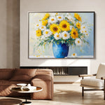 Floral 955 Canvas Art 18" x 24" / 45 x 60 cm / Black