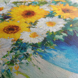 Floral 955 Canvas Art 18" x 24" / 45 x 60 cm / Black