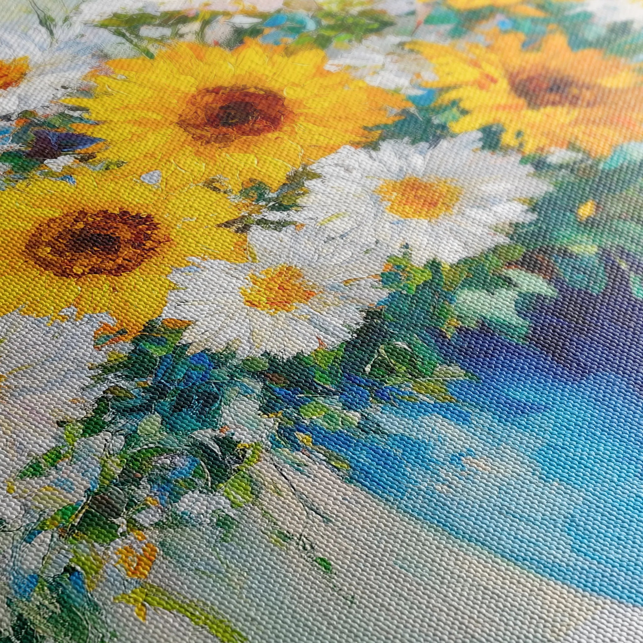 Floral 955 Canvas Art 18" x 24" / 45 x 60 cm / Black