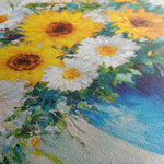 Floral 955 Canvas Art 60 x 40 cm / Black