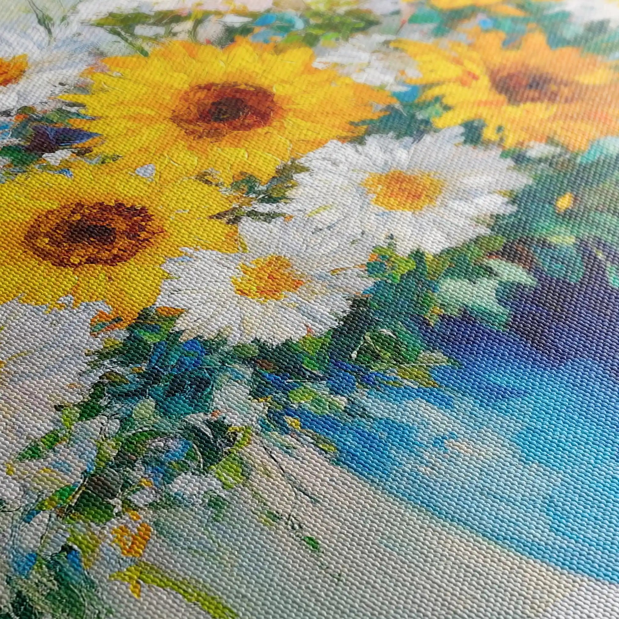 Floral 955 Canvas Art 60 x 40 cm / Black