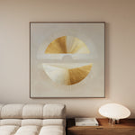 Abstract 956 Canvas Art 16" x 16" / 40 x 40 cm / Black