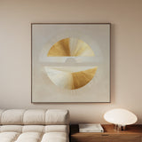 Abstract 956 Canvas Art 16" x 16" / 40 x 40 cm / Black