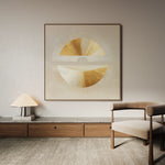 Abstract 956 Canvas Art 16" x 16" / 40 x 40 cm / Black