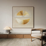 Abstract 956 Canvas Art 16" x 16" / 40 x 40 cm / Black