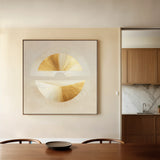 Abstract 956 Canvas Art 16" x 16" / 40 x 40 cm / Black
