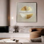 Abstract 956 Canvas Art 16" x 16" / 40 x 40 cm / Black