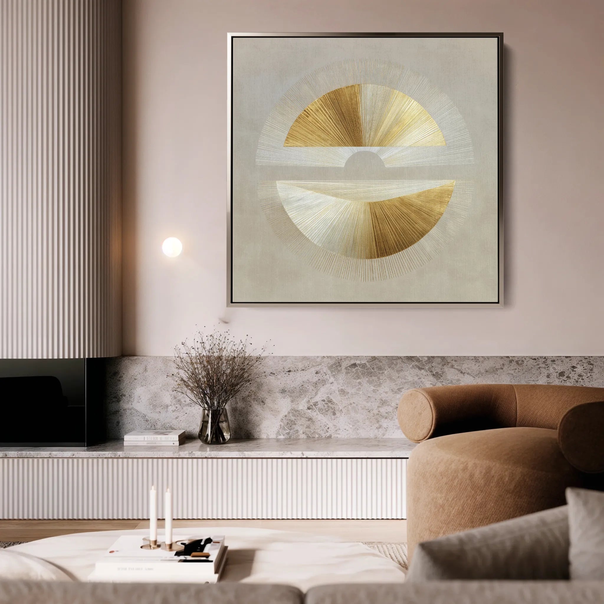 Abstract 956 Canvas Art 16" x 16" / 40 x 40 cm / Black