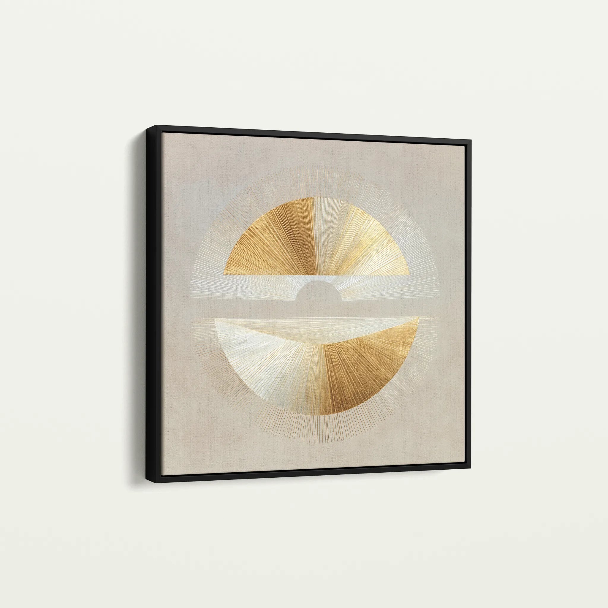 Abstract 956 Canvas Art 16" x 16" / 40 x 40 cm / Black