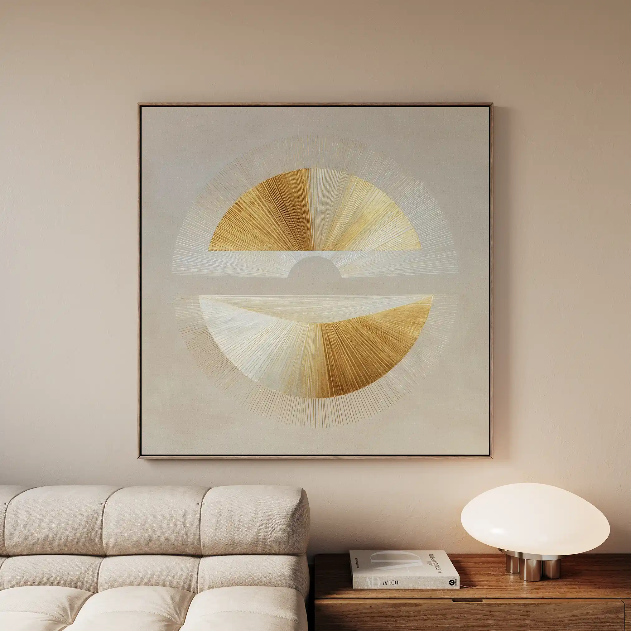 Abstract 956 Canvas Art 60 x 60 cm / Black