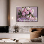 Floral 956 Canvas Art 18" x 24" / 45 x 60 cm / Black
